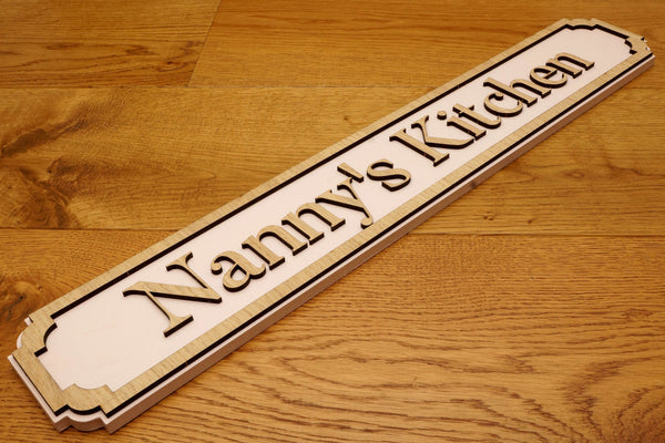 Wooden Personalised Vintage Street Sign / Pub Sign / House Name / Name Plaque - Just Another Gadget