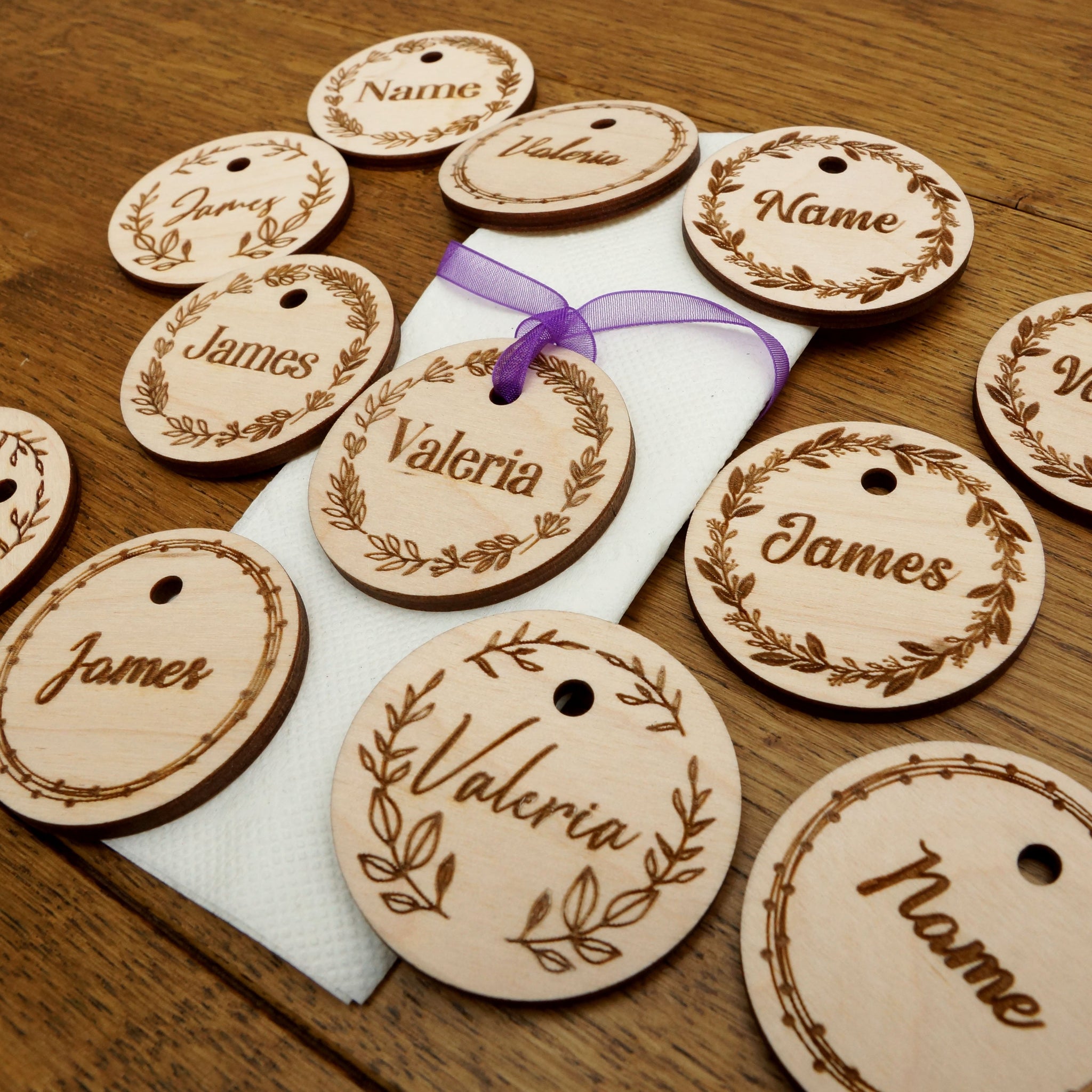 Wooden names for wedding tables | Honestweddingadvice.com