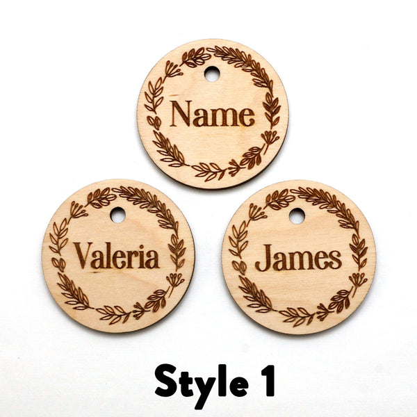 10pcs - 5cm Wooden Place Holder Name Tags (Wedding Table Decorations / Favour) - Just Another Gadget