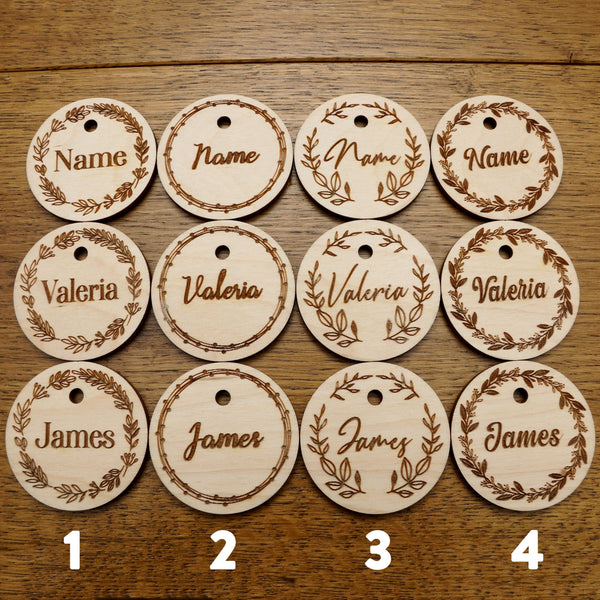 10pcs - 5cm Wooden Place Holder Name Tags (Wedding Table Decorations / Favour) - Just Another Gadget